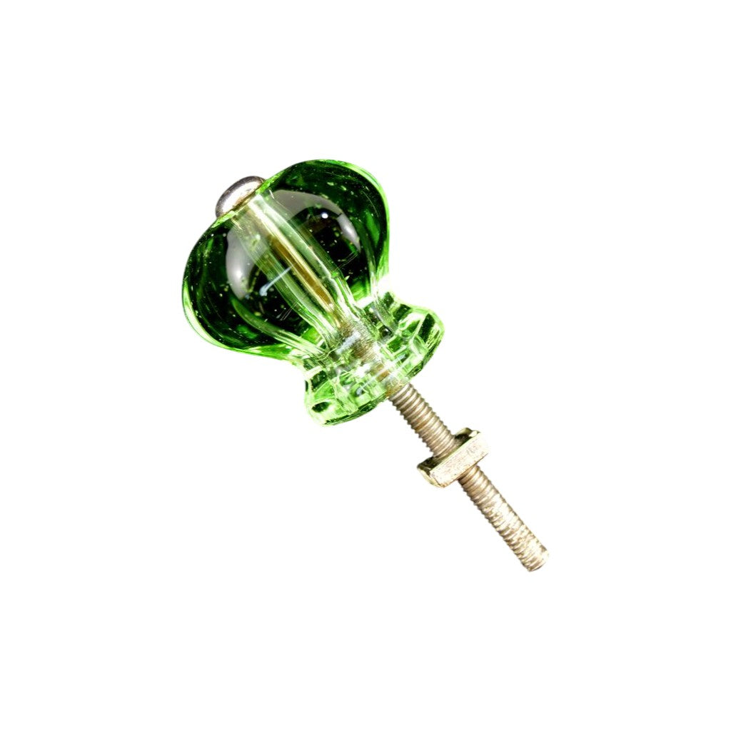 Green Uranium Glass Furniture Knob