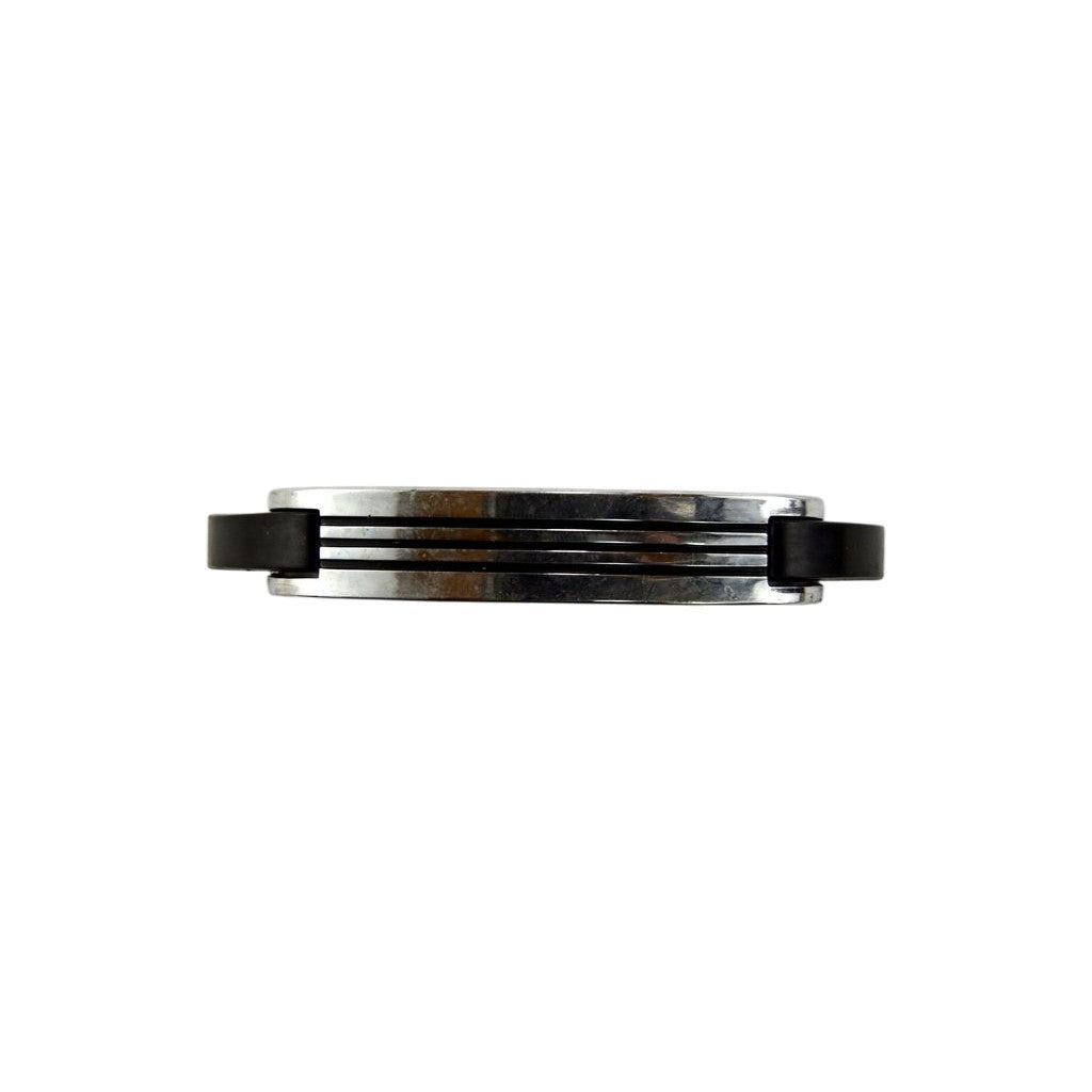 Handle 302 NOS Amerock Striped Chrome Pull