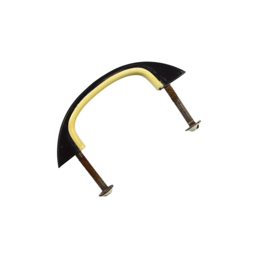 Handle 97 var Art Deco Black and White Catalin Handle