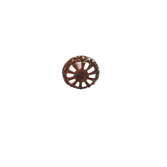 Knob 31 Cast Brass Wagon Wheel Knob
