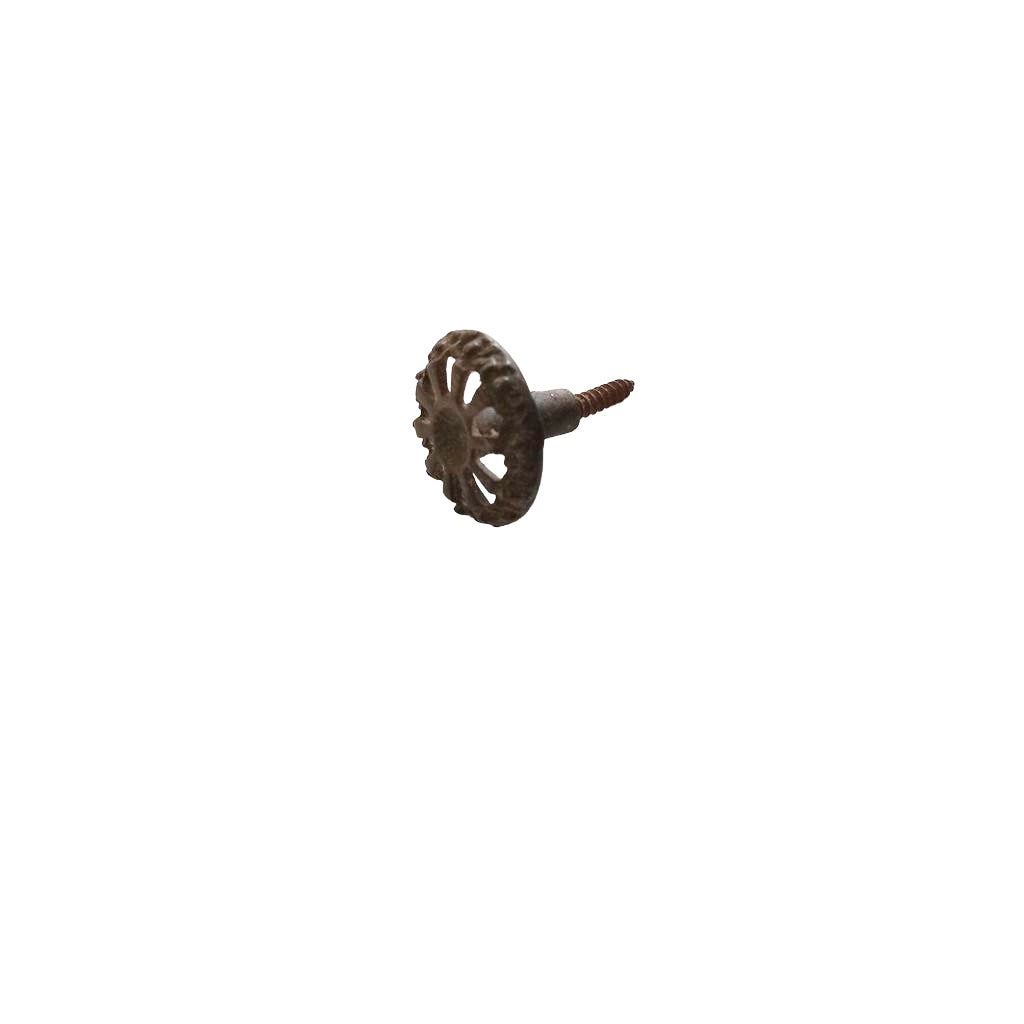 Knob 31 Cast Brass Wagon Wheel Knob