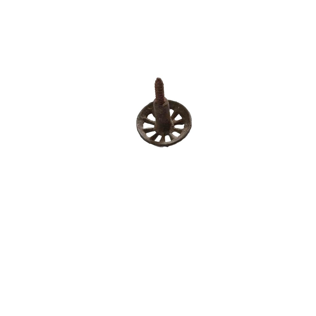 Knob 31 Cast Brass Wagon Wheel Knob
