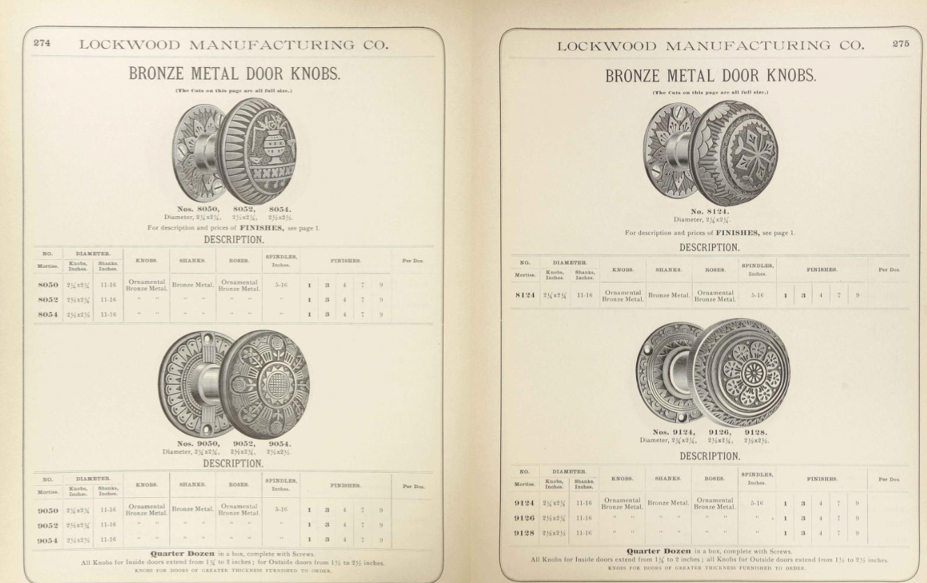 Lockwood 1894 Doorknob