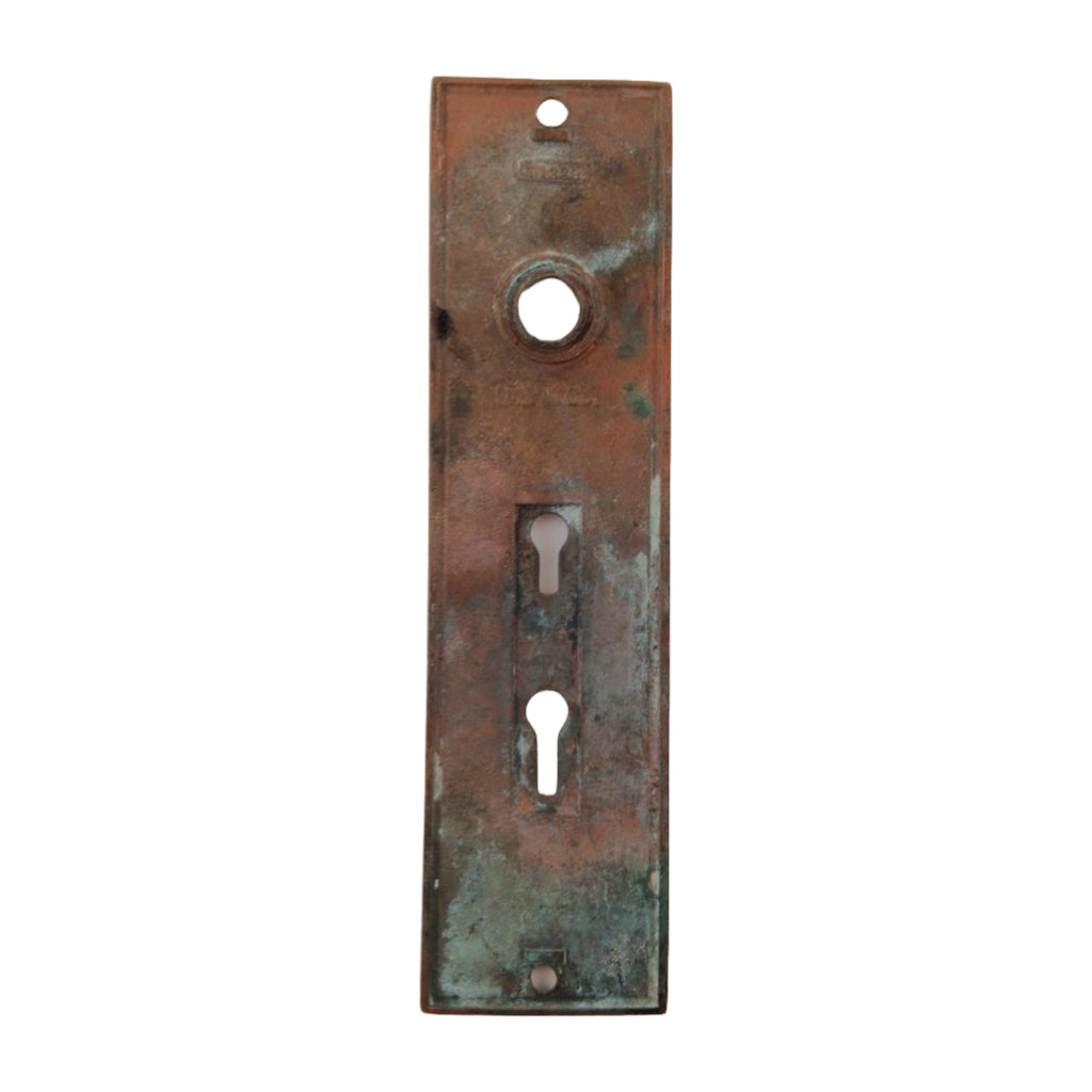 Mallory Wheeler Fleur de Lis Double Keyhole Door Plate