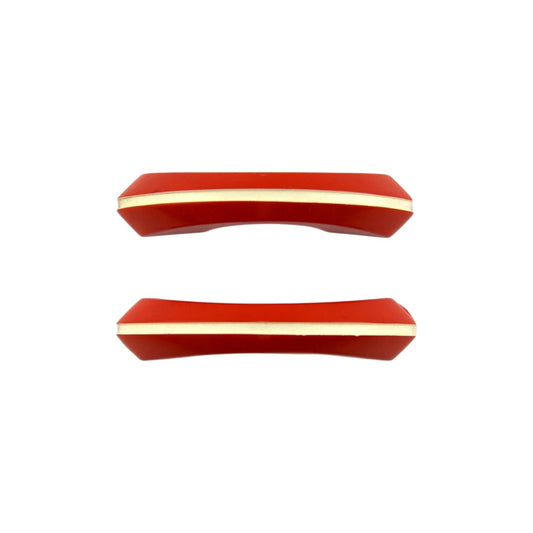 National Lock Red Bakelite Handle Pair