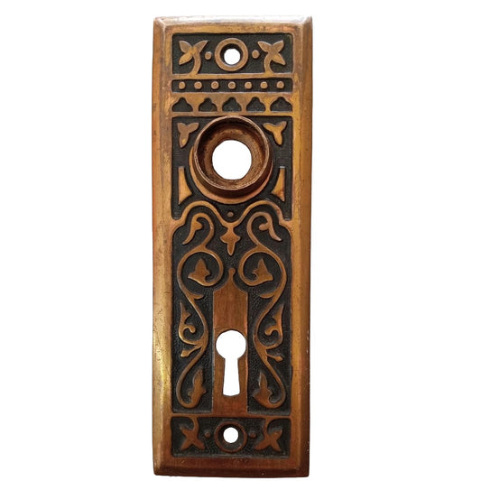 Penn Magnolia Door Plate Bronze