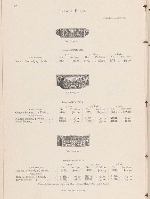 Reading 1899 Windsor Bin Pull