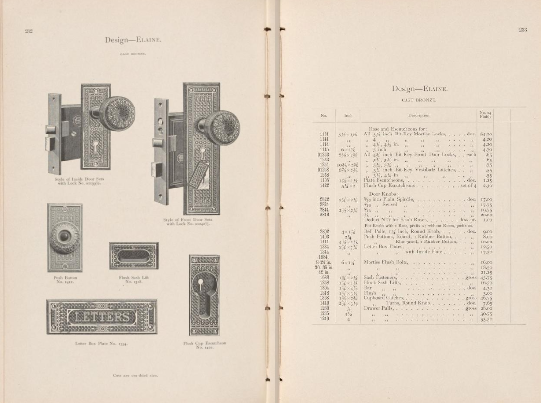 Reading Elaine Door Plate