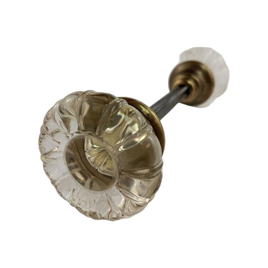 Russell and Erwin 1909 Round Type Glass Doorknob Set