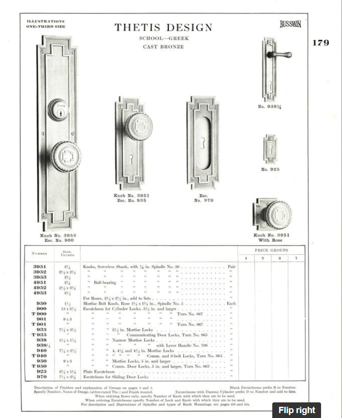 Russell and Erwin Andros/Thetis Doorknob