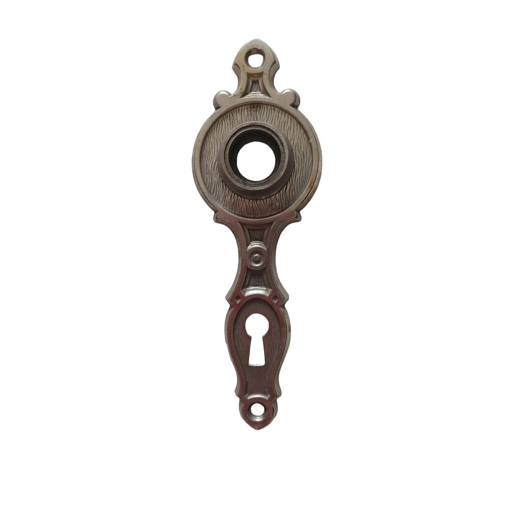 Yale Derbian Door Plate- Brass Nickel Plate