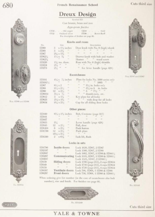 Yale Dreux Doorknob