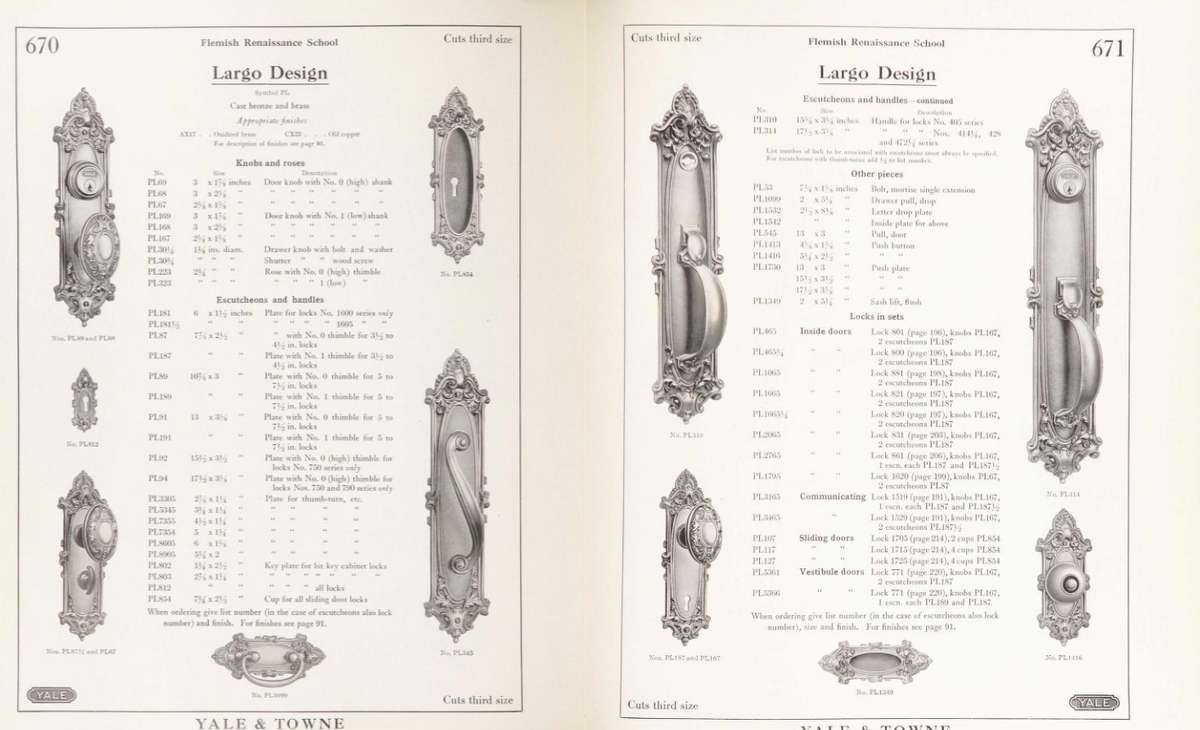 Yale Largo Door Plate