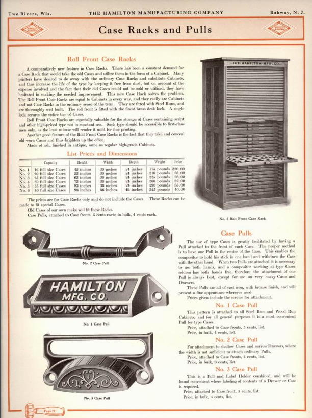 Hamilton Mfg Co Bin Pull image 3