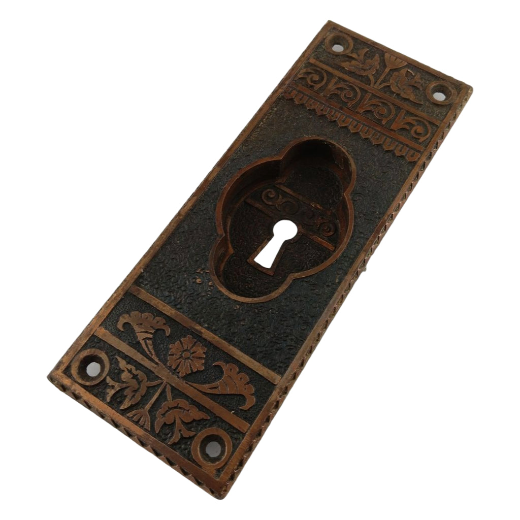 Brittan Graham and Mathes Bouquet Pocket Door Plate image 1