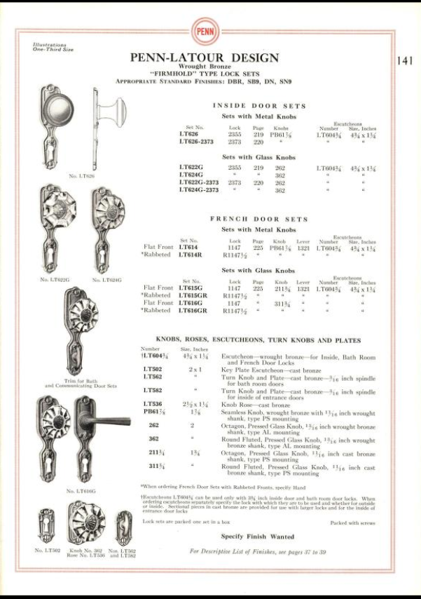 Penn Latour Door Plate image 2