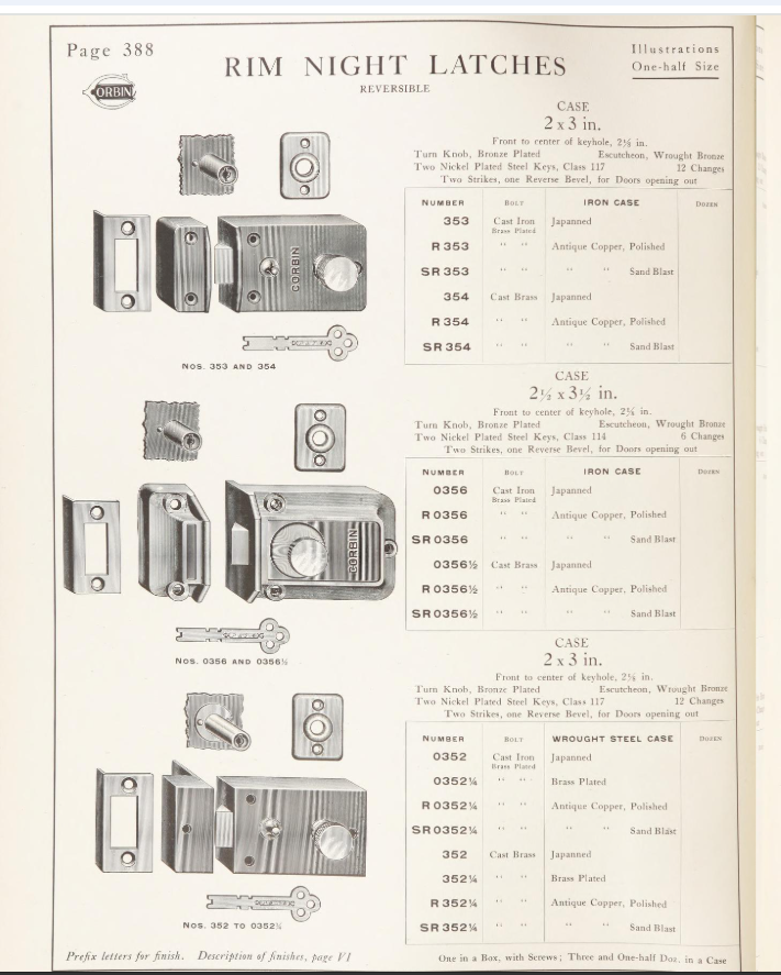 Corbin BM 3 Flat Key image 2